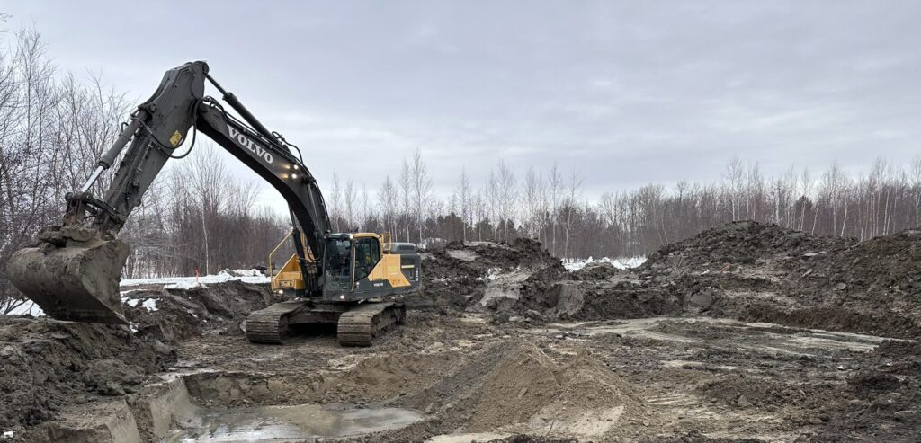 Vu d'un chantier parfait mené avec Vallex excavation